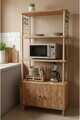 Dulap pentru bucatarie, Hanah Home, Pk09Pk, 60x140x30 cm, PAL, Pin