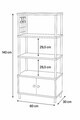 Dulap pentru bucatarie, Hanah Home, Pk09Pk, 60x140x30 cm, PAL, Pin