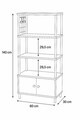 Dulap pentru bucatarie, Hanah Home, Pk09Pk, 60x140x30 cm, PAL, Pin