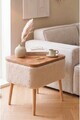 Noptiera, Hanah Home, Puf02Peka02, 60x55x30 cm, PAL, Bej / Natural