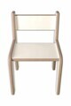 Scaun de masa pentru bebelusi, Hanah Home, Peka-0000-1S, 32x45x20 cm, PAL, Alb