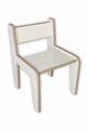 Scaun de masa pentru bebelusi, Hanah Home, Peka-0000-1S, 32x45x20 cm, PAL, Alb