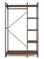 Cuier de perete, Hanah Home, Peka9023, 90x169x34 cm, PAL, Natural/Negru