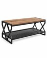 Masuta de cafea, Hanah Home, Peka9119, 90x50x50 cm, PAL, Lydia / Negru