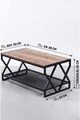 Masuta de cafea, Hanah Home, Peka9119, 90x50x50 cm, PAL, Lydia / Negru