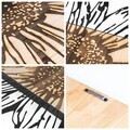 Decoratiune de perete, Rama de Oro -1, Metal, Rama din lemn (grosime 3 cm), Natural/Negru