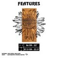 Decoratiune de perete, Rama de Oro -5, Metal, Rama din lemn (grosime 3 cm), Nuc negru