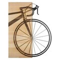 Decoratiune de perete, Wilderness Echo -1, Metal, Rama din lemn (grosime 3 cm), Natural/Negru