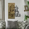 Decoratiune de perete, Ebedi Nakıs -2, Metal, Rama din lemn (grosime 3 cm), Verde/Negru