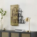 Decoratiune de perete, Ebedi Nakıs -2, Metal, Rama din lemn (grosime 3 cm), Verde/Negru