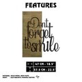 Decoratiune de perete, Ebedi Nakıs -2, Metal, Rama din lemn (grosime 3 cm), Verde/Negru