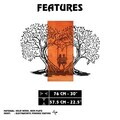 Decoratiune de perete, Sogno Forestale -4, Metal, Rama din lemn (grosime 3 cm), Roșu/Negru