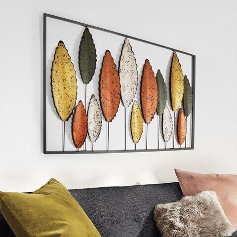 Decoratiune de perete, Bilgen -4, Metal, Grosime: 0,6 mm, Multicolor