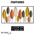 Decoratiune de perete, Bilgen -4, Metal, Grosime: 0,6 mm, Multicolor