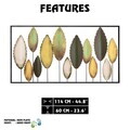 Decoratiune de perete, Bilgen -6, Metal, Grosime: 0,6 mm, Multicolor