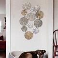 Decoratiune de perete, Saye 5, Metal, Dimensiune: 84 x 10 x 63 cm, Multicolor