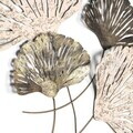 Decoratiune de perete, Ginkgo, Metal, Dimensiuni: 75 x 4 x 100 cm, Multicolor