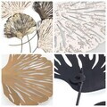 Decoratiune de perete, Ginkgo, Metal, Dimensiuni: 75 x 4 x 100 cm, Multicolor
