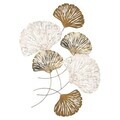 Decoratiune de perete, Ginkgo, Metal, Dimensiuni: 75 x 4 x 100 cm, Multicolor
