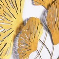 Decoratiune de perete, Ginkgo, Metal, Dimensiuni: 75 x 4 x 100 cm, Multicolor