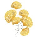 Decoratiune de perete, Ginkgo, Metal, Dimensiuni: 75 x 4 x 100 cm, Multicolor