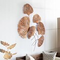 Decoratiune de perete, Ginkgo, Metal, Dimensiuni: 75 x 4 x 100 cm, Multicolor