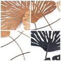 Decoratiune de perete, Ginkgo, Metal, Dimensiuni: 75 x 4 x 100 cm, Multicolor