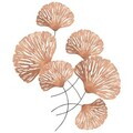 Decoratiune de perete, Ginkgo, Metal, Dimensiuni: 75 x 4 x 100 cm, Multicolor
