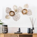 Decoratiune de perete, Sueno, Metal, Dimensiuni: 80 x 6 x 55 cm, Multicolor