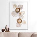 Decoratiune de perete, Sueno, Metal, Dimensiuni: 80 x 6 x 55 cm, Multicolor