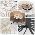 Decoratiune de perete, Sueno, Metal, Dimensiuni: 80 x 6 x 55 cm, Multicolor