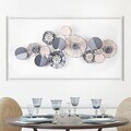 Decoratiune de perete, Belleza, Metal, Dimensiuni: 111 x 9 x 47 cm, Multicolor