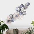 Decoratiune de perete, Belleza, Metal, Dimensiuni: 111 x 9 x 47 cm, Multicolor