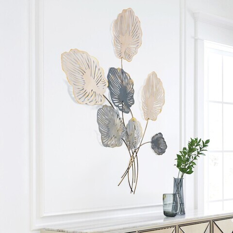 Decoratiune de perete, Nino, Metal, Dimensiuni: 75 x 2 x 110 cm, Multicolor