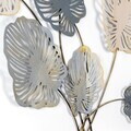 Decoratiune de perete, Nino, Metal, Dimensiuni: 75 x 2 x 110 cm, Multicolor
