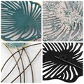 Decoratiune de perete, Nino, Metal, Dimensiuni: 75 x 2 x 110 cm, Multicolor