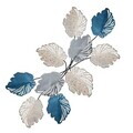 Decoratiune de perete, Casado, Metal, Dimensiuni: 117 x 2 x 57 cm, Multicolor
