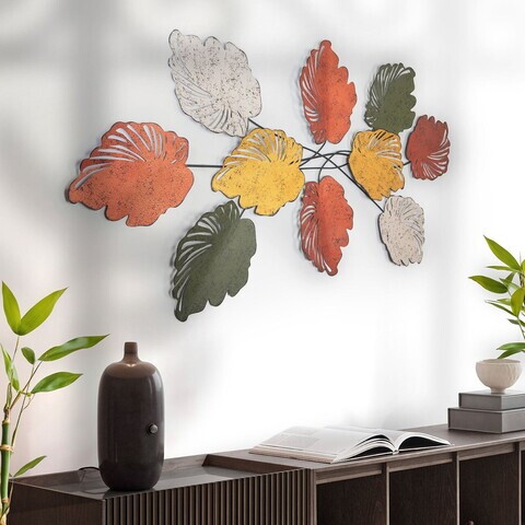 Decoratiune de perete, Casado, Metal, Dimensiuni: 117 x 2 x 57 cm, Multicolor