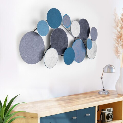 Decoratiune de perete, Wise, Metal, Dimensiuni: 100 x 8 x 50 cm, Multicolor