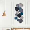 Decoratiune de perete, Wise, Metal, Dimensiuni: 100 x 8 x 50 cm, Multicolor