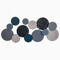 Decoratiune de perete, Wise, Metal, Dimensiuni: 100 x 8 x 50 cm, Multicolor