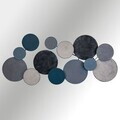 Decoratiune de perete, Wise, Metal, Dimensiuni: 100 x 8 x 50 cm, Multicolor