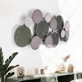 Decoratiune de perete, Wise, Metal, Dimensiuni: 100 x 8 x 50 cm, Multicolor