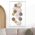 Decoratiune de perete, Wise, Metal, Dimensiuni: 100 x 8 x 50 cm, Multicolor