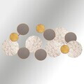 Decoratiune de perete, Wise, Metal, Dimensiuni: 100 x 8 x 50 cm, Multicolor