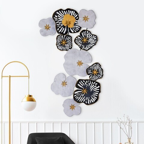 Decoratiune de perete, Bilge, Metal, Dimensiuni: 105 x 10 x 60 cm, Multicolor