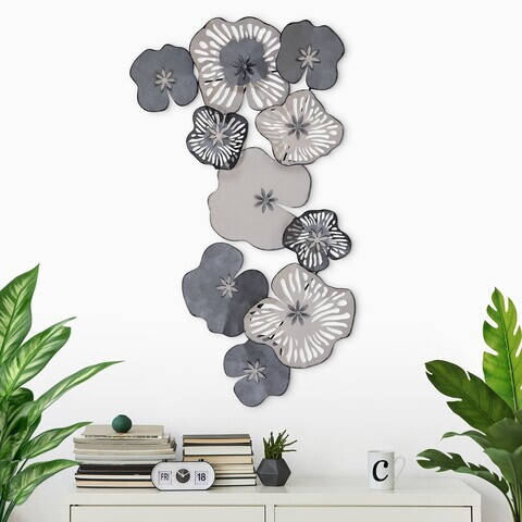 Decoratiune de perete, Bilge, Metal, Dimensiuni: 105 x 10 x 60 cm, Multicolor