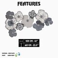 Decoratiune de perete, Bilge, Metal, Dimensiuni: 105 x 10 x 60 cm, Multicolor