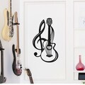 Decoratiune de perete, Passione, Metal, Grosime: 1,2 mm, Negru