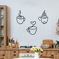 Decoratiune de perete, Delizioso, Metal, Grosime: 1,2 mm, Negru